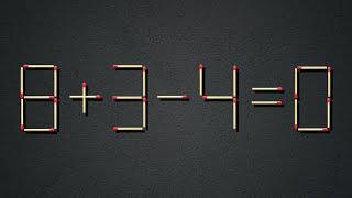 Move only 1 stick to make the equation correct  Matchstick puzzle  Stick puzzle  Maths puzzles