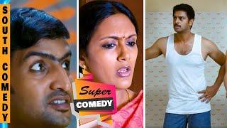 Santhanam and Srikanth Comedy Scenes  Delhi Ganesh  Sunaina  Nambiyaar Hindi Movie Scenes HD