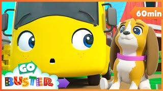 Buster Saves the Puppy  +1 Hour of Go Buster Baby Cartoons  Kids Video  ABCs and 123s