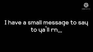 Hey guys.. I wanna tell you all something..