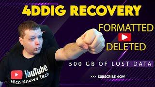 How To Recover Data After FormattedDeleted  500GB of Data LOST  Tenorshare 4DDiG TESTED