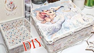 DIY Decoupage Jewelry Box - Transform an Ordinary Wood Box into a Masterpiece