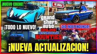 NUEVA ACTUALIZACION en GTA5 Online ¡TODO LO NUEVO DIA INDEPENDENCIA NUEVO COCHE EVENTO y MÁS