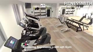 600 SQFT Fitness Facility 3D Walkthrough