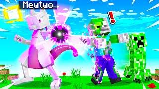 Playing MINECRAFT As MEWTWO powerful