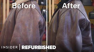 What A $1500 Leather Jacket Restoration Looks Like  Refurbished