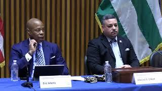 Watch as Commissioner Caban &  Mayor Adams for an update on last nights police activity.