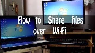 How to Share filesfolders over Wi-Fi