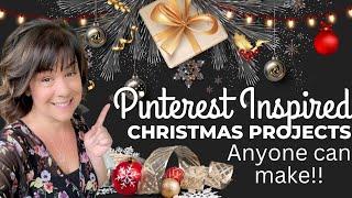 3 Pinterest Inspired CHRISTMAS PROJECTS anyone can make  Pinterest Inspired Christmas DIYs
