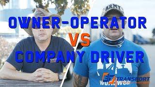 Truck Owner Operators vs Company Truck Drivers Pros and Cons