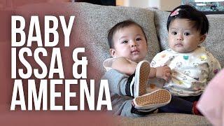 Baby Issa dan Baby Ameena Main Bareng. Aurel Heran Baby Issa Udah Bisa Onggong-Onggong.