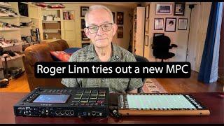 Roger Linn tries out a new Akai MPC