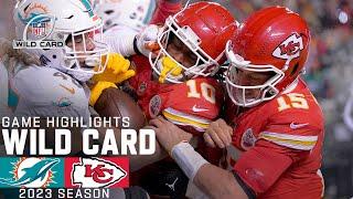 Miami Dolphins vs. Kansas City Chiefs Game Highlights  NFL 2023 Super Wild Card Weekend