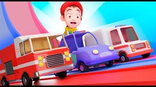 Cars Rescue  Car Garage Adventure  Nursery Rhymes and Kids Songs