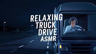 Relaxing Truck Drive ASMR At Night No Talking