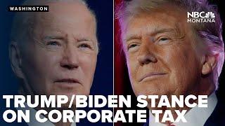 Former President Trump says he wants another cut in corporate tax Biden proposes raising it