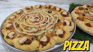 Crown Crust Cheezious PIZZA Recipe By Tasty Food Kitchen