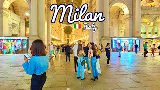 Milan Italy  - May 2024 - Night Walking Tour 4K-HDR 60fps