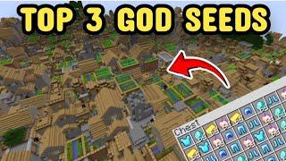 TOP 3 GOD SEEDS For Minecraft Bedrock And Pocket Edition ｜ Seed Minecraft 1 19 ｜ Minecraft Seeds