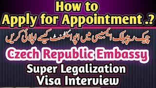 Appointment of Czech Republic Embassy 99% Success Trick for Study & Work Visa #appointment #czechia