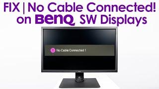 Fix for BenQ SW No Cable Connected No Signal Even when you have a source hooked up