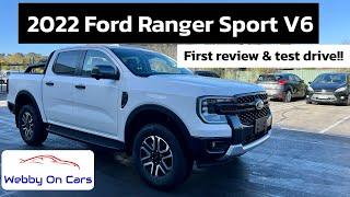 Ford Ranger Sport V6 2023 review and First Drive 4K #nextgenranger Webby On Cars