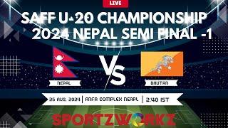 NEPAL VS BHUTAN  SAFF U-20 Men’s Championship 2024 NEPAL