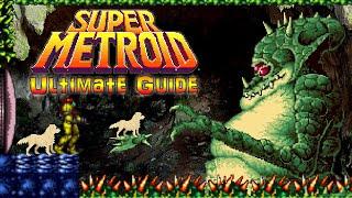 #Metroid Super Metroid - SNES - ULTIMATE GUIDE - 100% Items Full Map Completion ALL Endings