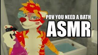 Furry ASMR POV Youre in need of a BATH  Personal Attention 1 Hour