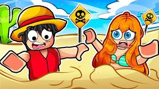 Trapped in QUICKSAND with Luffy & Nami in Roblox