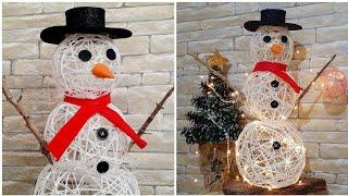 صنع رجل ثلج في البيت بطريقة سهلة جدا Meke Snowman