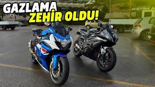 R6 v GSXR 1000 GAZLAMAMIZ ZEHİR OLDU  MOTOVLOG #181