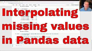 Interpolating missing values NaN in Pandas data frames