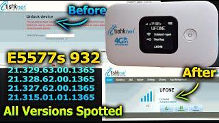 How to Unlock Tishknet E5577s-932 21.329.63.1365 No Service Fix 100 % Working Wordwide any Sim Card