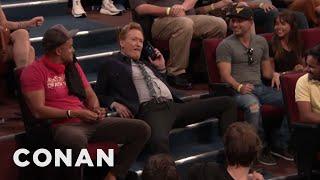 Conan Confiscates An Audience Members Phone  CONAN on TBS