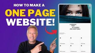 Create a One Page Website on WordPress 2024