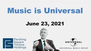PSTH & Bill Ackman Investor Presentation - Universal Music Group RemainCo SPARC