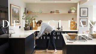 Deep Clean Our Kitchen With Me  Cleaning Routine