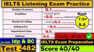 IELTS Listening Practice Test 2024 with Answers Real Exam - 482 