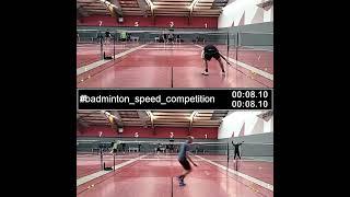 Badminton speed competition Tobias K. vs Kai H. out of ranking