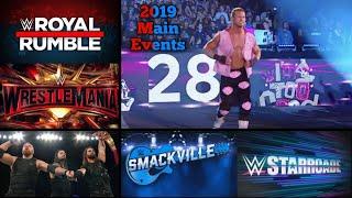 All WWE 2019 PPV Main Events Highlights