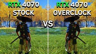 RTX 4070 12GB  Stock vs Overclocked  Test In 12 Games  Is OC Worth It in 2024?