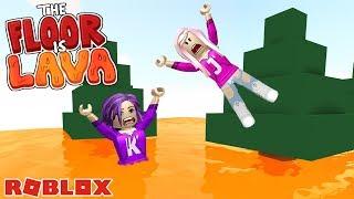 RISING LAVA AVOID TOUCHING THE GROUND  Roblox The Floor is Lava 