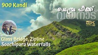 Wayanad Chembra Peak  900 Kandi  Glass Bridge  Soochipara Waterfalls