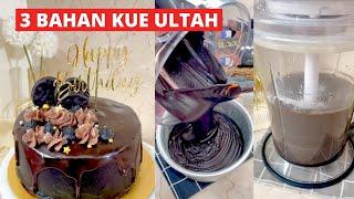 3 Bahan kue ulang tahun - Cuman Pake Blender. NO MIXER