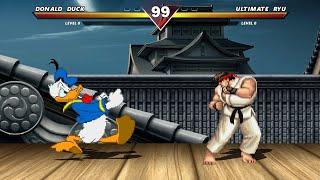 DONALD DUCK vs RYU - HIGH LEVEL INSANE EPIC FIGHT