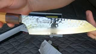 SAKAI TAKAYUKI VG10 - UNBOXING - 33 LAYER DAMASCUS KENGATA SANTOKU 160MM