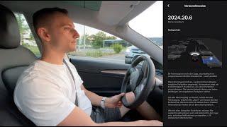 Teslas neues Vision-Autopark im Test - wie die AI sich selbst fast zerstört hätte v2024.20.6
