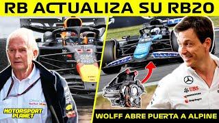 ️RB ACTUALIZA su RB20 para SOLUCIONAR su GRAN PROBLEMA de EQUILIBRIO MERCEDES ABRE la PUERTA a ALP