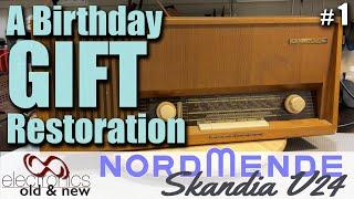 Great birthday gift - a restored treasure. Nordmende Skandia V24 - restoration part 1 #pcbway#